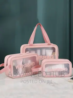 3pc Water Proof Cosmetic Bag/Wash Bag