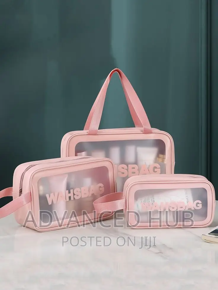 3pc Water Proof Cosmetic Bag/Wash Bag