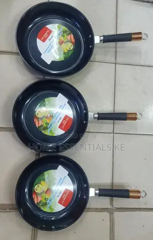 Heavy-Duty Black Granite Frying Pan 26cm,28cm,30cm