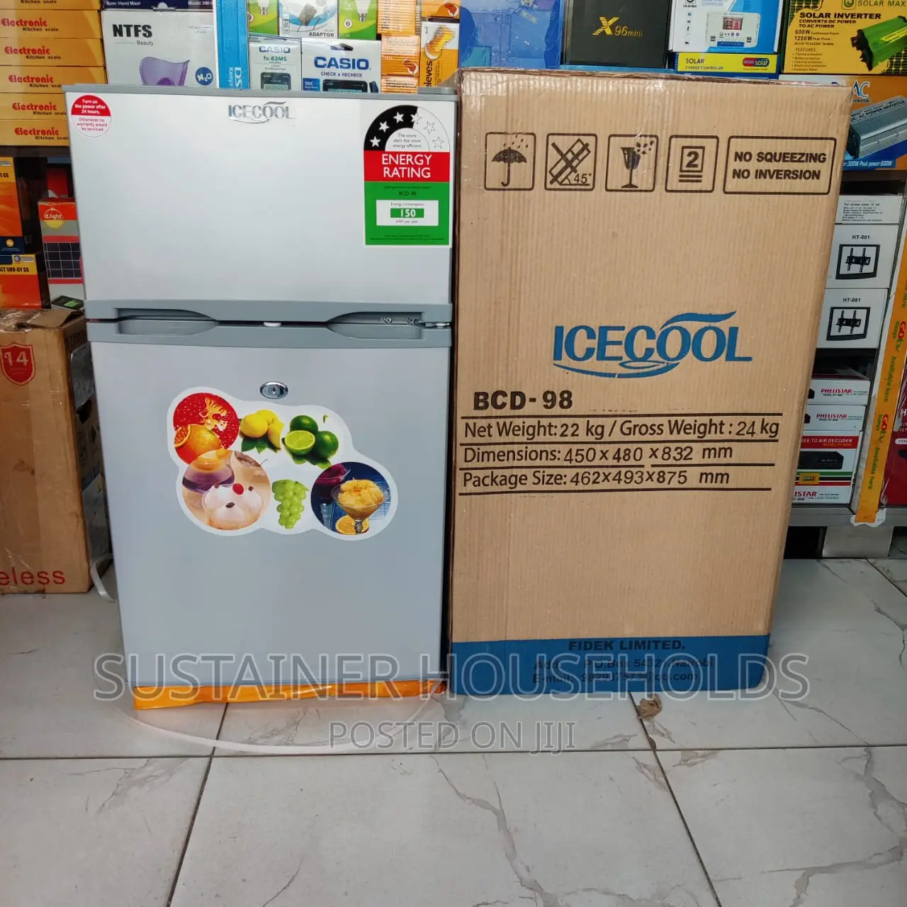 *ICECOOL 98litres Double Door