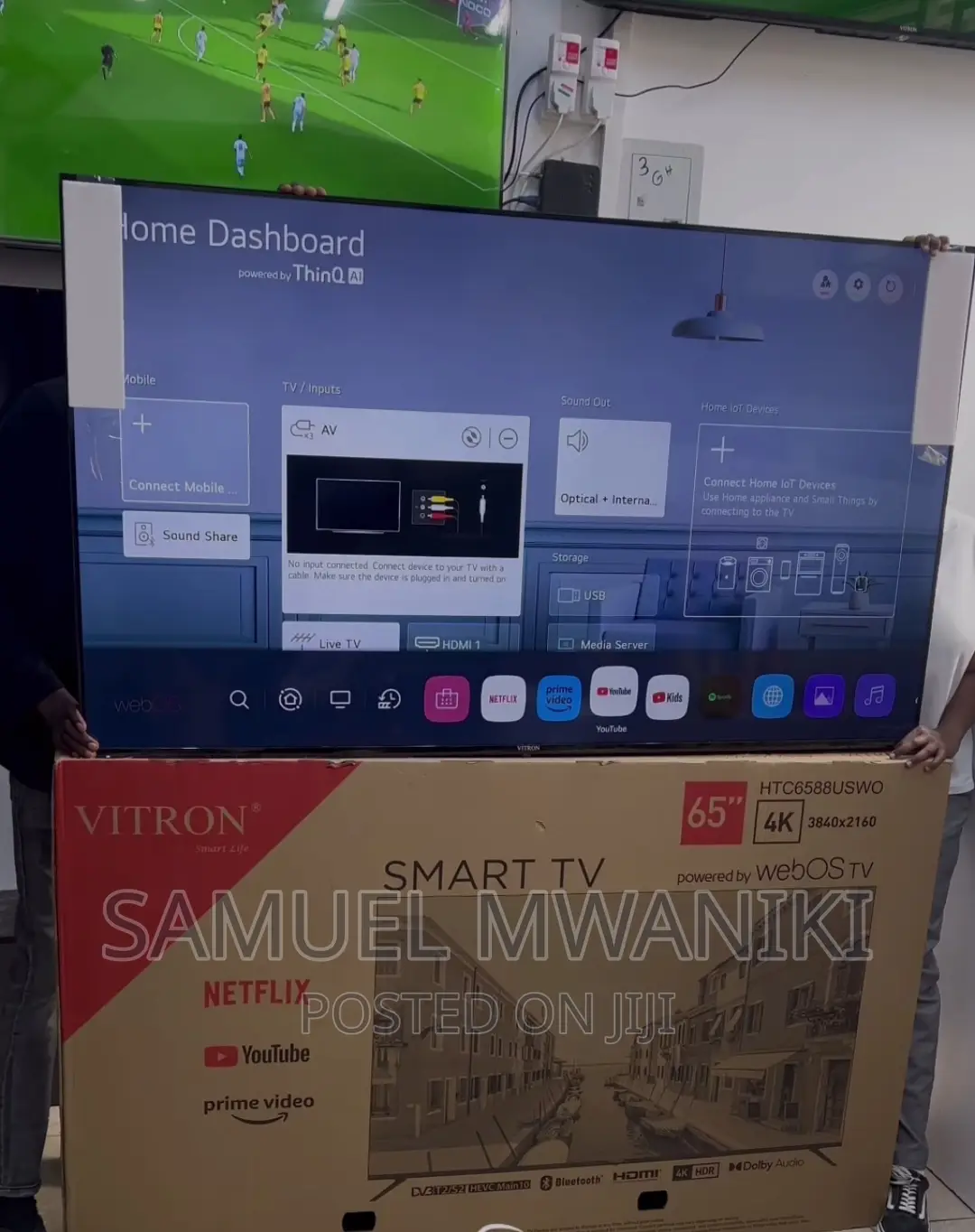 Vitron 65" Uhd Webos Smart Tv Frameless Magic Remote HDR