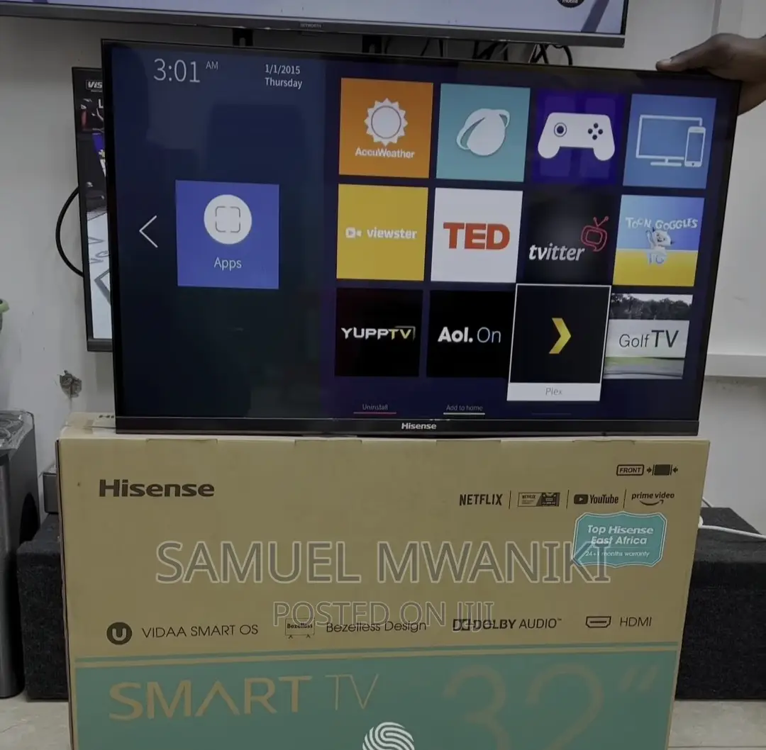 Hisense 32" Vidaa Os Smart Tv Frameless Design With Netflix