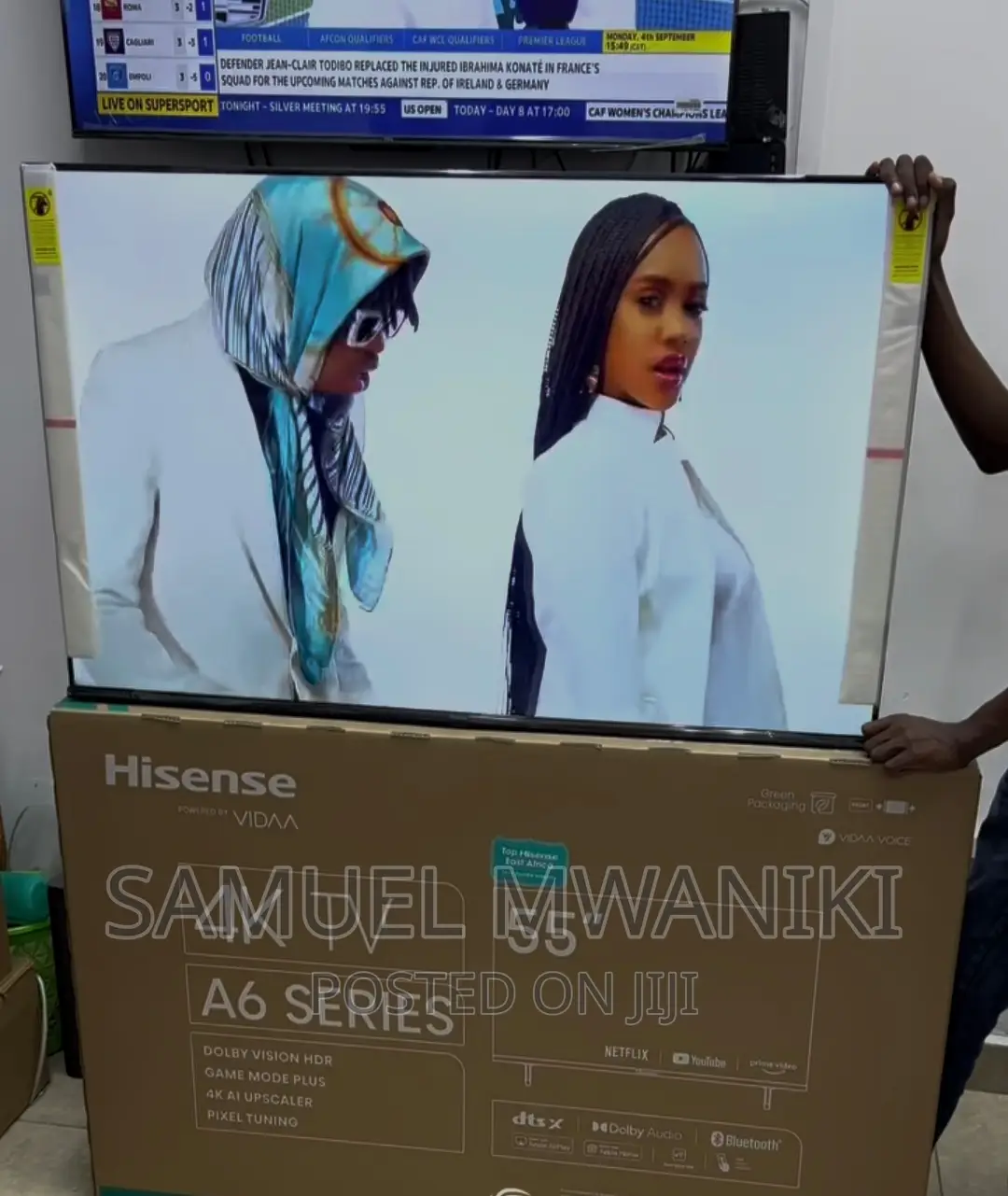 Hisense 55'' Smart Uhd HDR Frameless Tv Latest Model