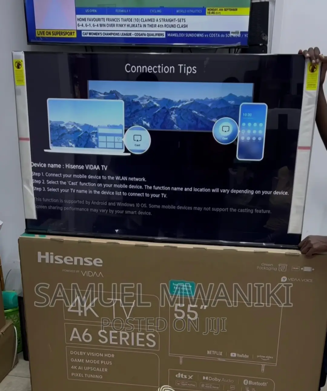 Hisense 55'' Smart Uhd HDR Frameless Tv Latest Model