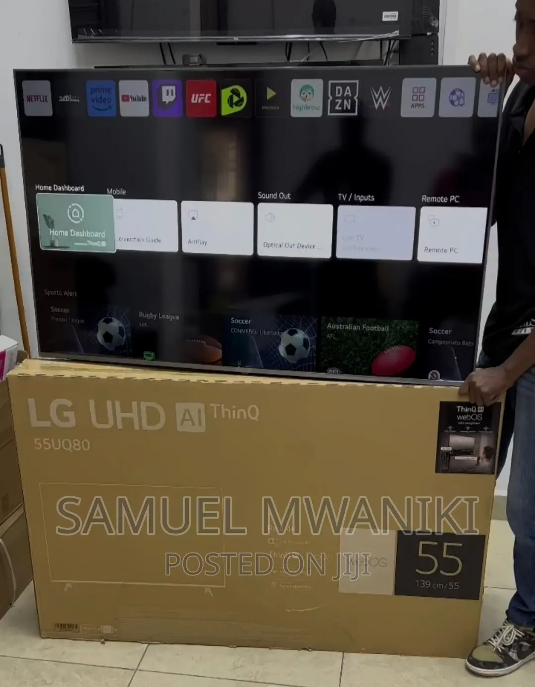 Lg 55'' Uhd Frameless Webos Smart Tv Magic Remote HDR