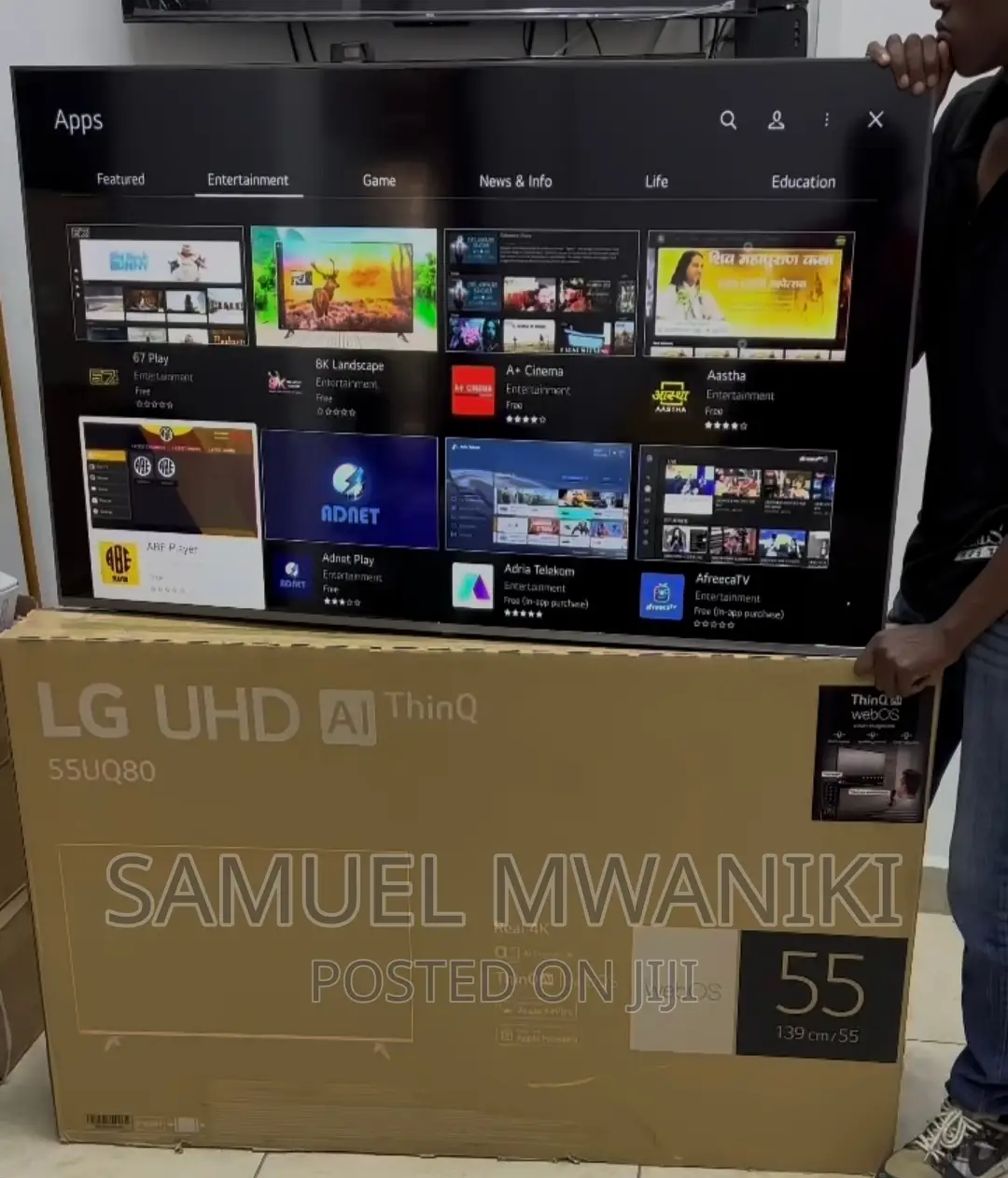 Lg 55'' Uhd Frameless Webos Smart Tv Magic Remote HDR