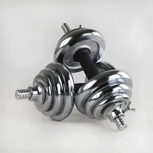 Adjustable 20kg Chrome Dumbbell Set Fitness Training