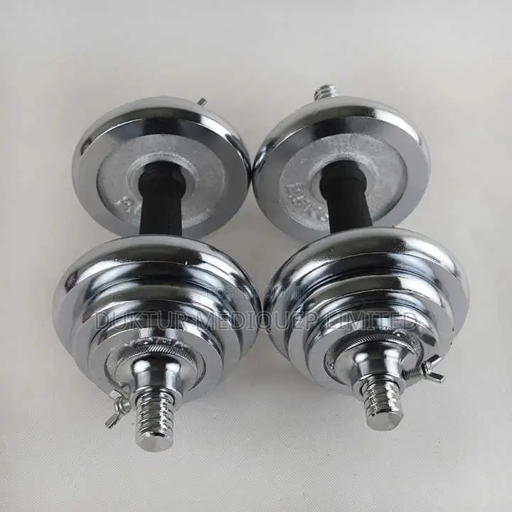 Adjustable 20kg Chrome Dumbbell Set Fitness Training