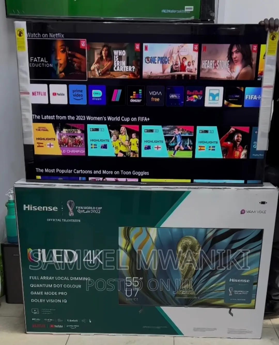 Hisense 55'' U7h Quantum Uled Frameless Smart Tv