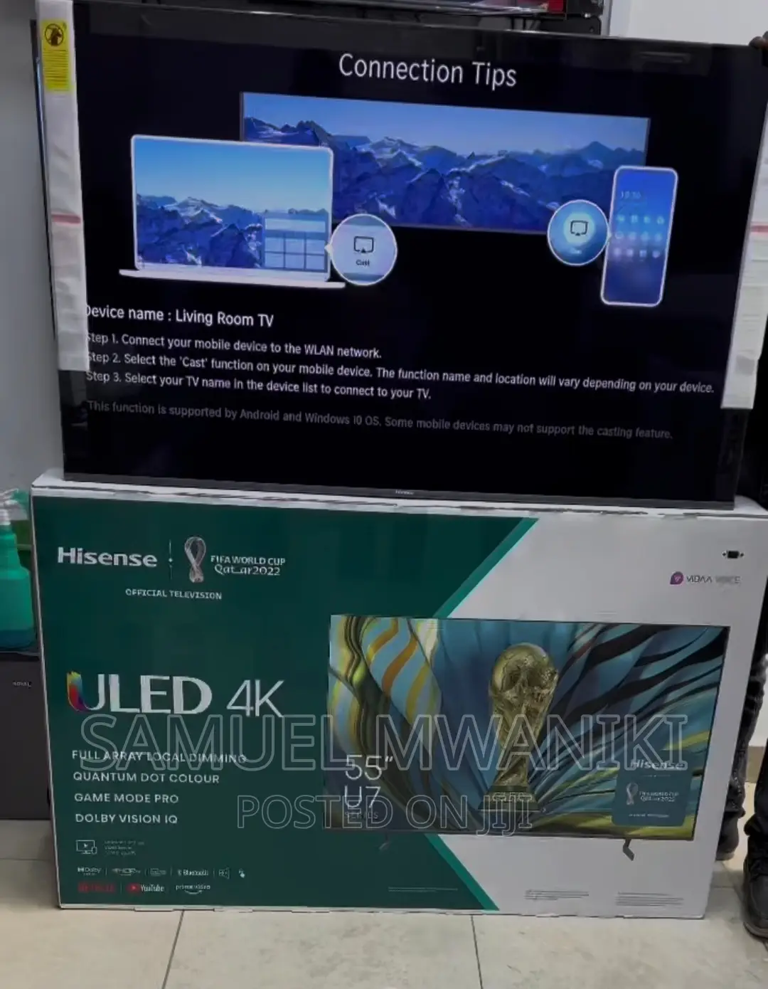 Hisense 55'' U7h Quantum Uled Frameless Smart Tv