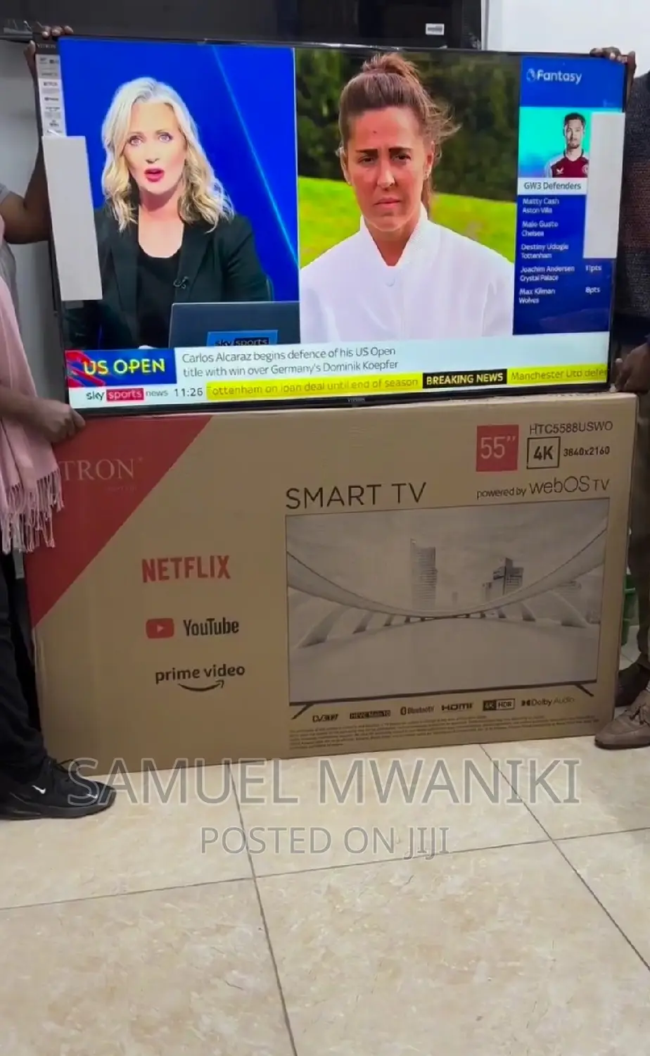 Vitron 55" Frameless Webos Smart Tv With Magic Remote