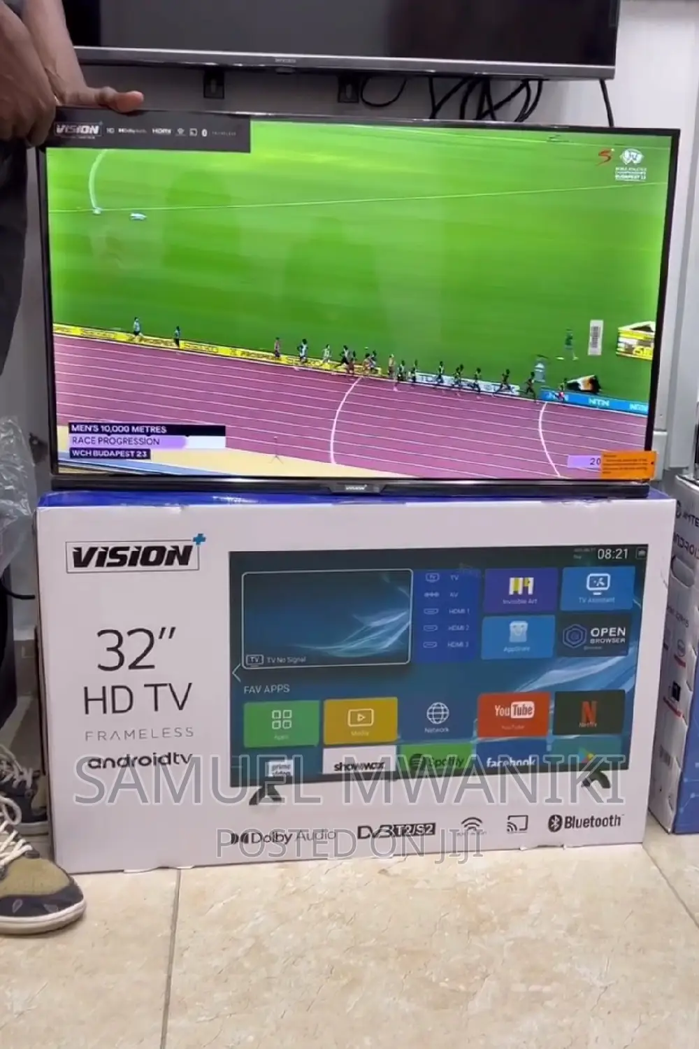 Vision Plus 32′′ Frameless Smart Android Tv 3 Months Showmax