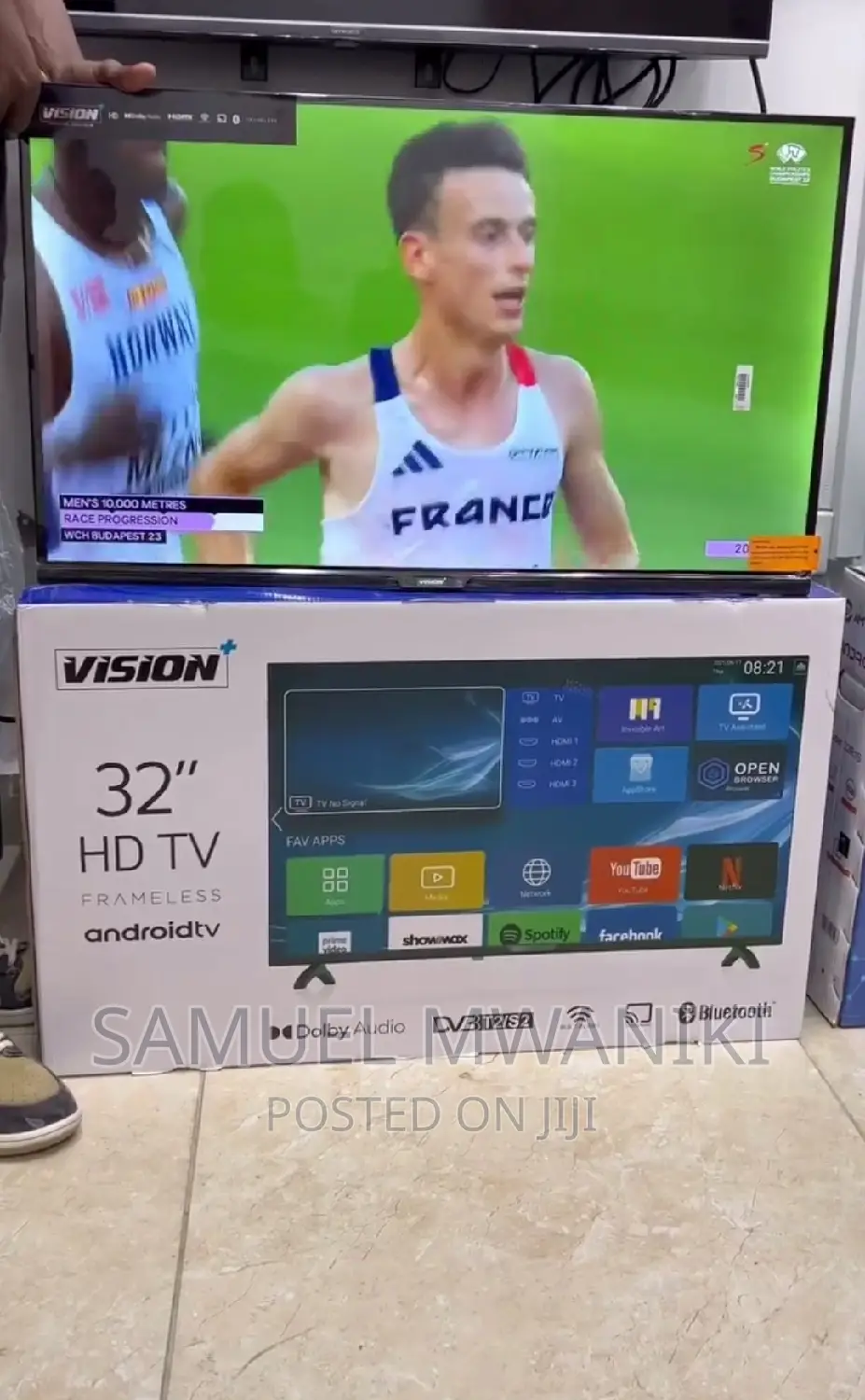 Vision Plus 32′′ Frameless Smart Android Tv 3 Months Showmax