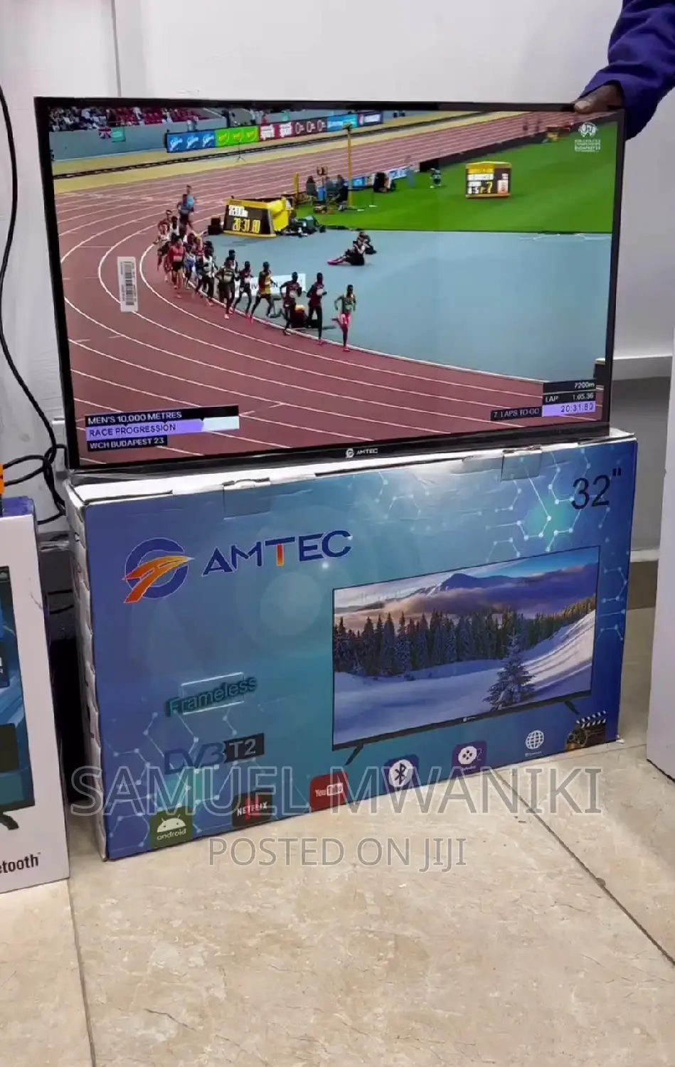 Amtec 32" Smart Android Hd Resolution Frameless Tv
