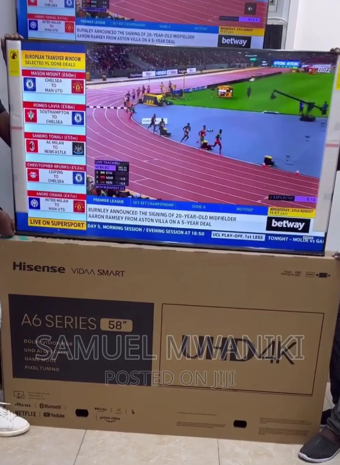 Hisense 58” Uhd Smart Frameless Tv Youtube Netflix