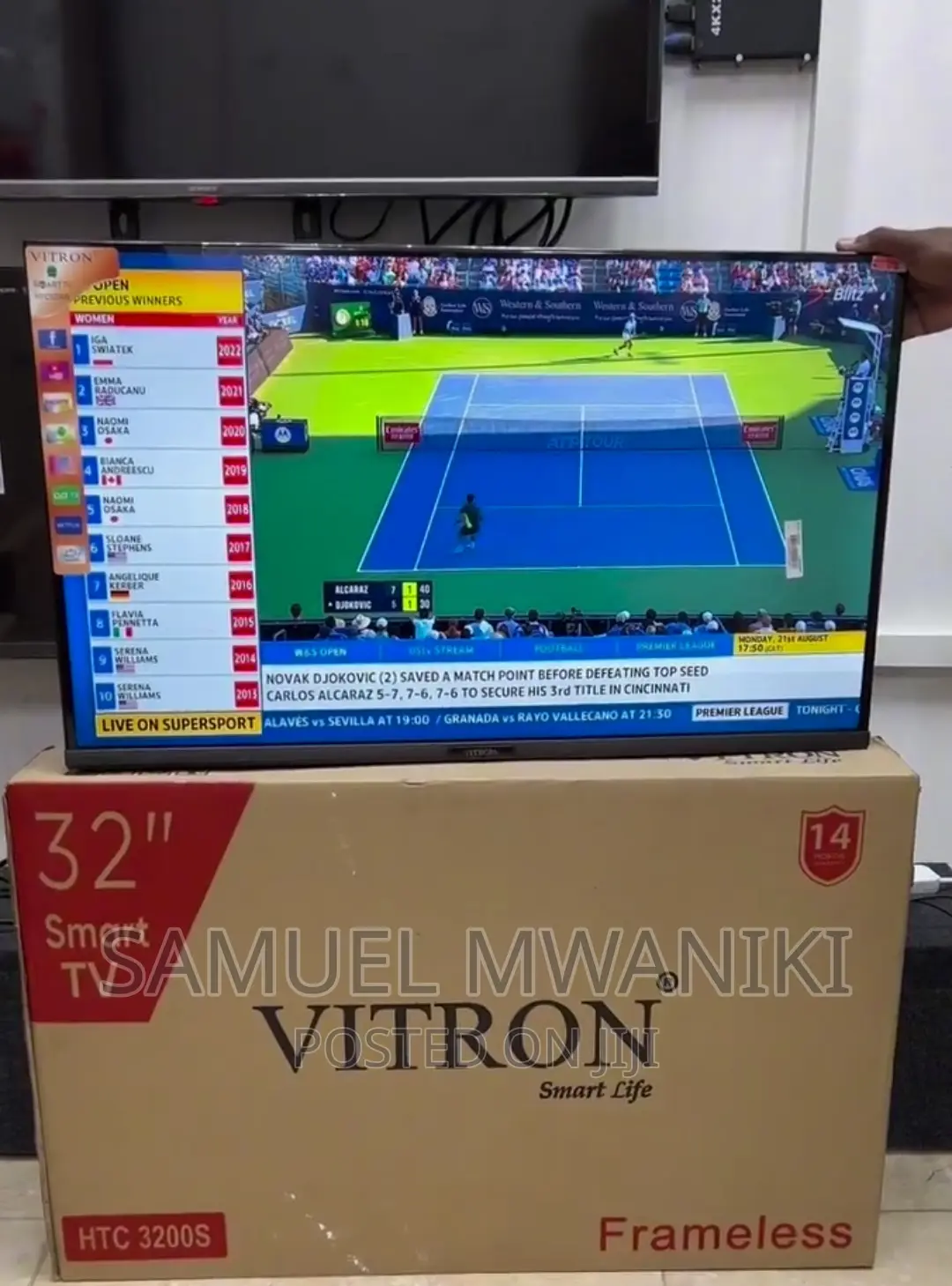 Vitron 32" Frameless Smart Android Tv With Netflix Youtube