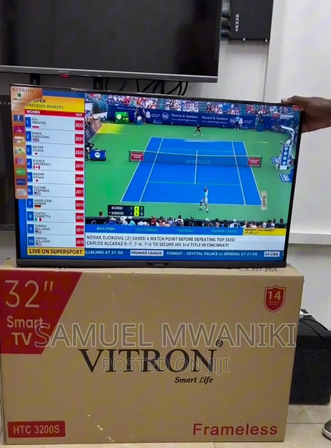 Vitron 32" Frameless Smart Android Tv With Netflix Youtube