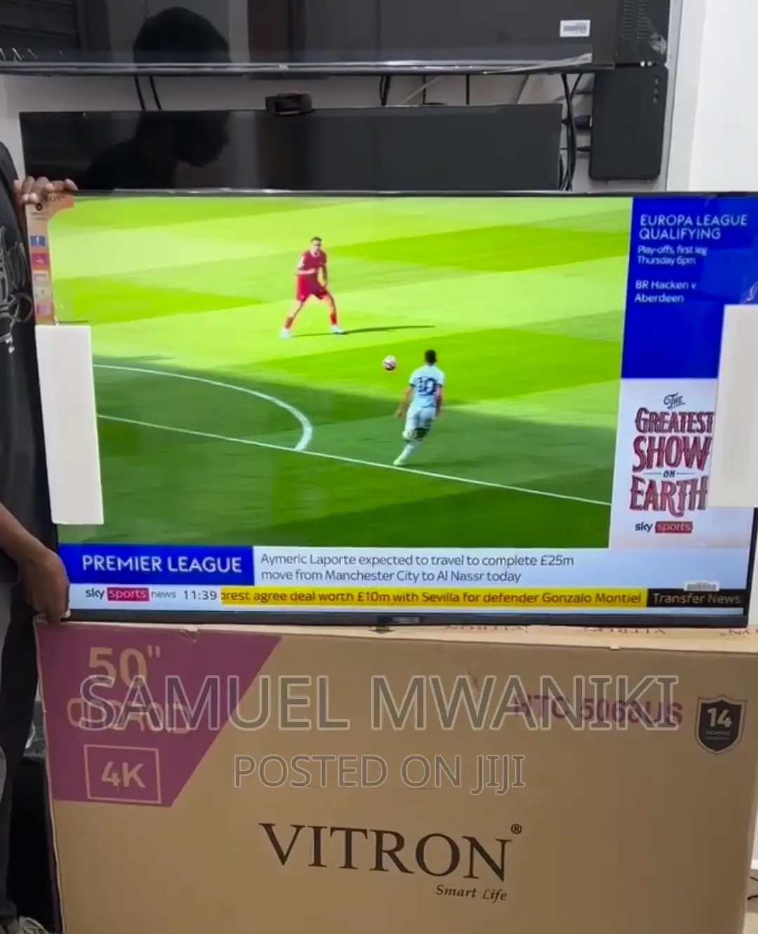 Vitron 50" Uhd Android Tv Frameless Design With Netflix