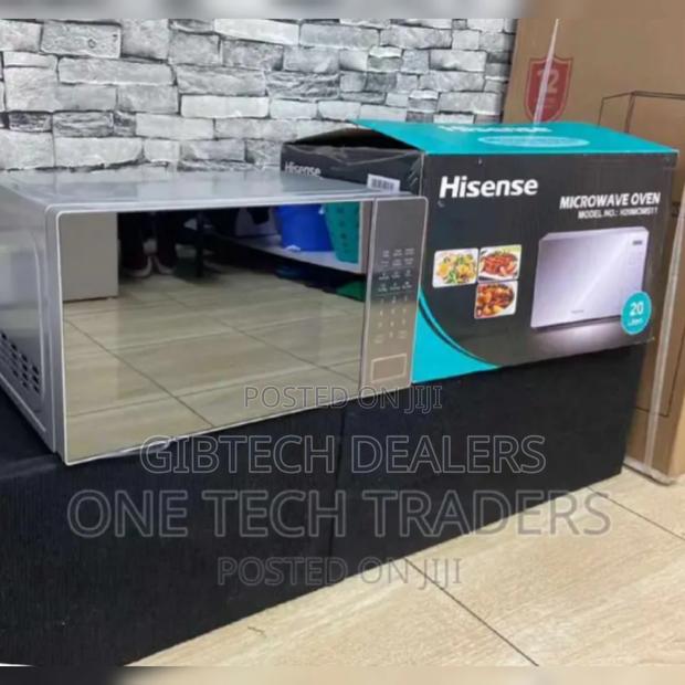 Mirrored Hisense Digital Microwave - main view