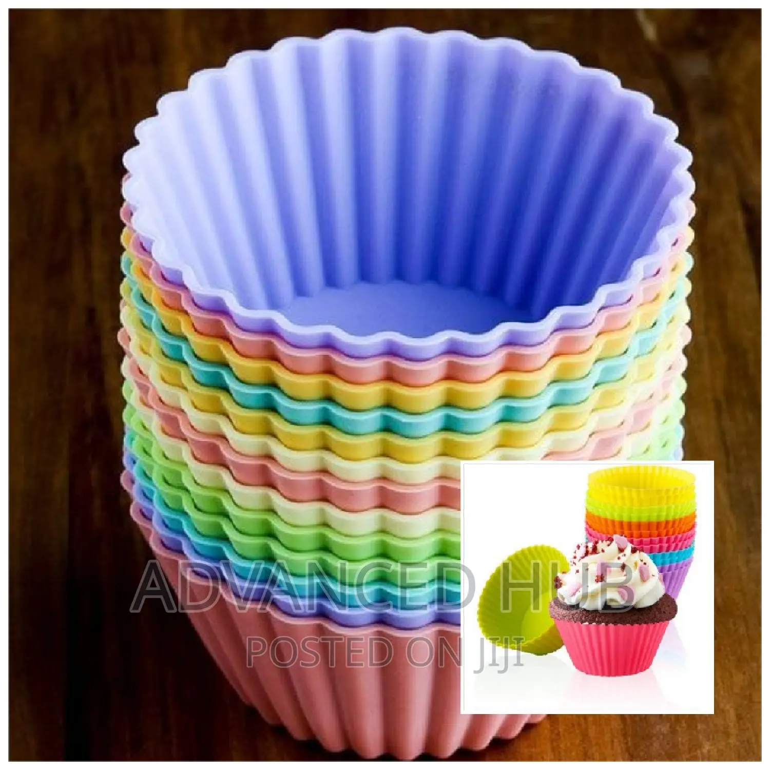 12pcs Silicone Cup Cake