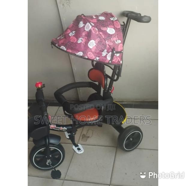 Generic Kids Push Tricycle With Canopy: - main view