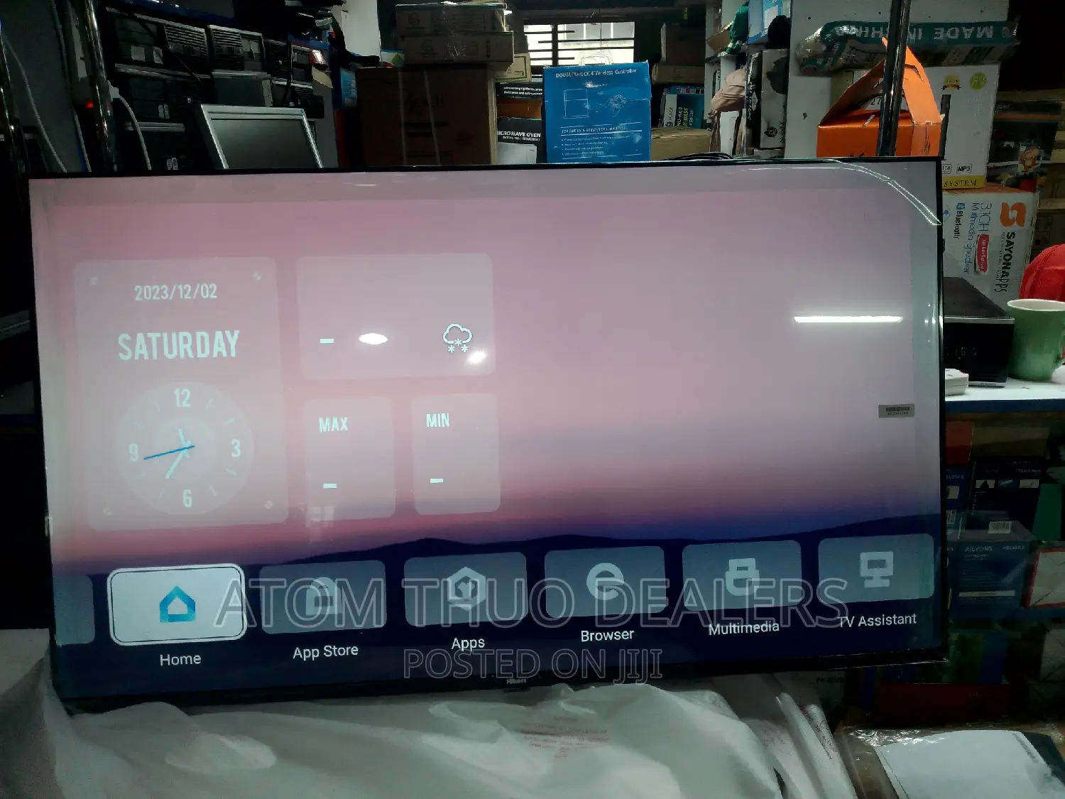 Hikers 50 Inches Smart Android Flameless Tv ,.,