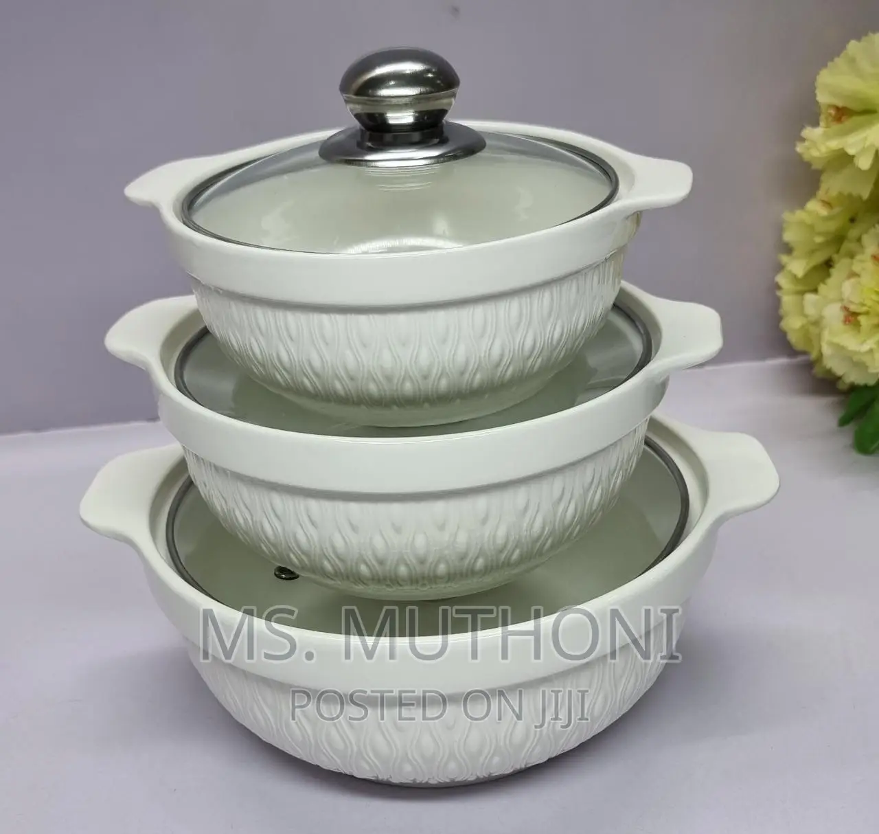 *High Quality 3in1 Ceramic Serving Dish Set of 3pcs