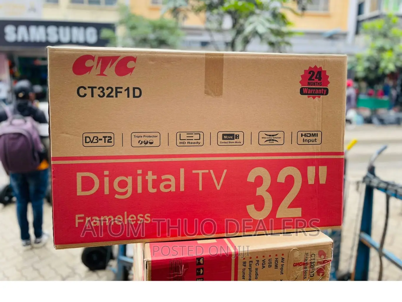 CTC 32 Inches Flameless Digital Tv / Television 