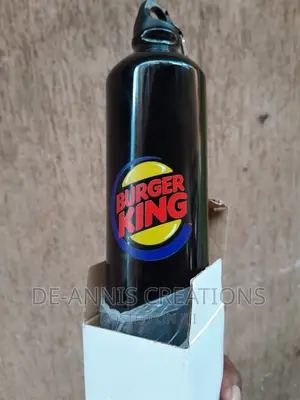 Branded Black 750ml Water Bottle