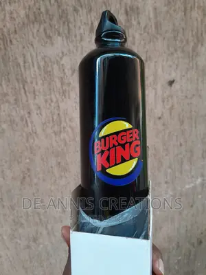 Branded Black 750ml Water Bottle
