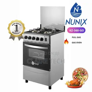 Nunix Kz 560 Go ,4 Burner Standing Cooker