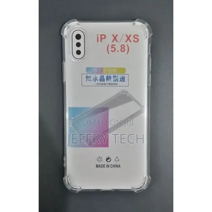 Anti-Shock Back Cover for iPhone X iPhone XS - Transparent