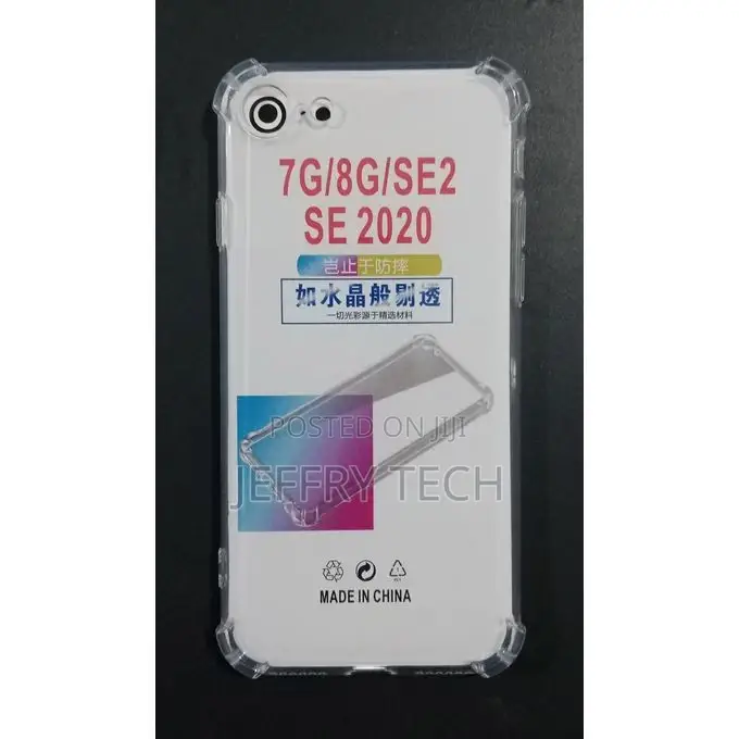 Four-Corner Transparent Tpu Protective Case for iPhone 7 / 8