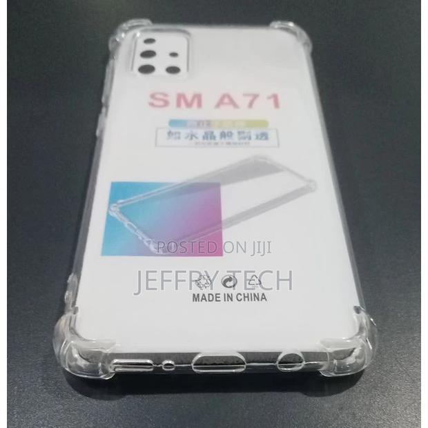 Anti-Shock Back Cover for Samsung Galaxy A71 - Transparent - thumbnail 2