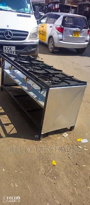Commercial Closed Three Burner Gas Grill Jikos