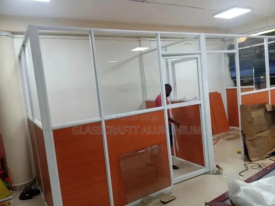 Glass and Board Aluminum Partition
