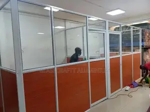Glass and Board Aluminum Partition