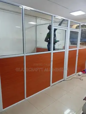 Glass and Board Aluminum Partition