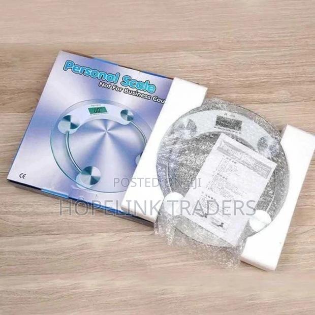 Digital Bathroom Scale, 180kg Weight Scale, Round Design. - main view
