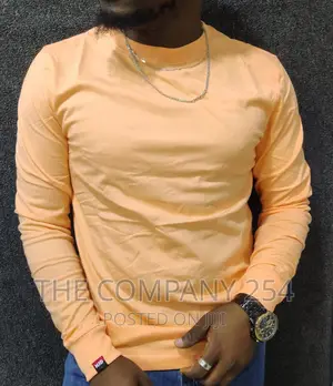 *Mjd Plain Long-Sleeved T-Shirts