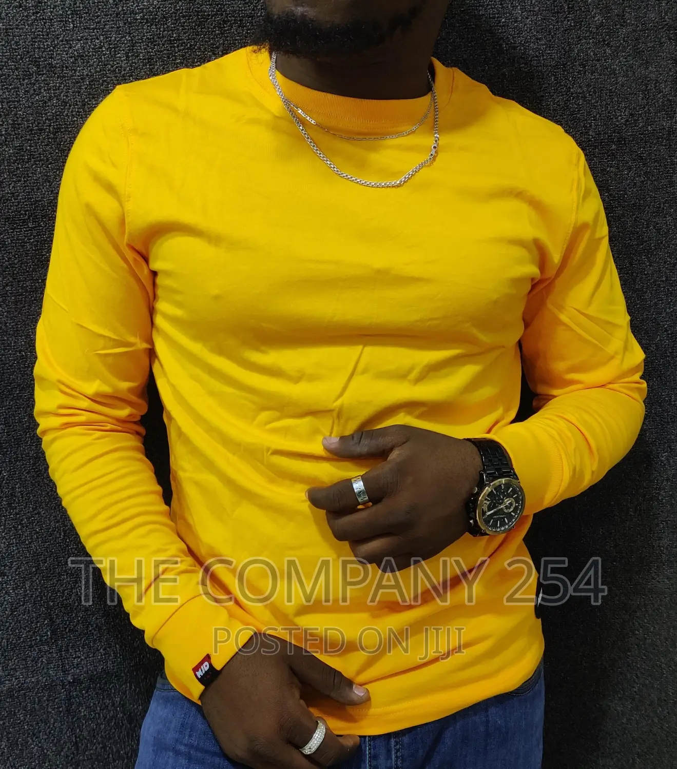 *Mjd Plain Long-Sleeved T-Shirts