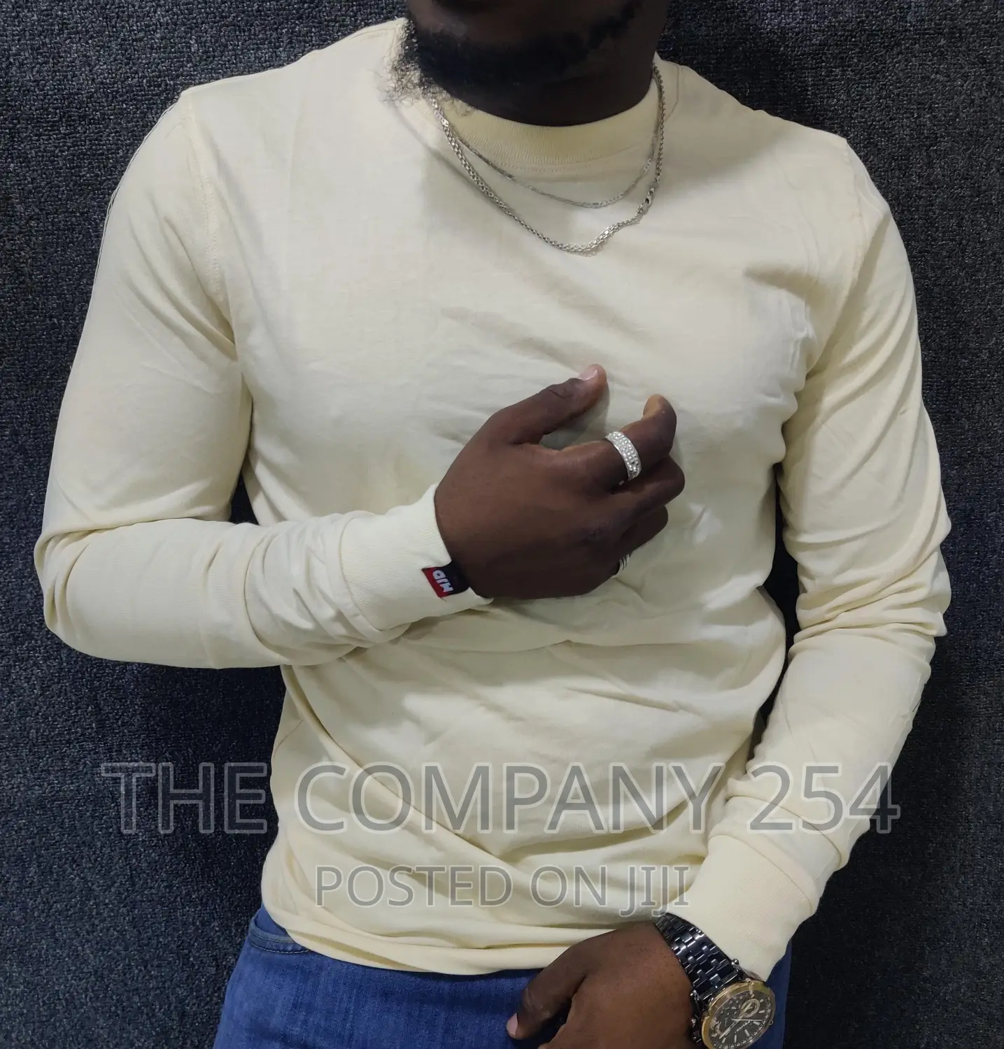 *Mjd Plain Long-Sleeved T-Shirts