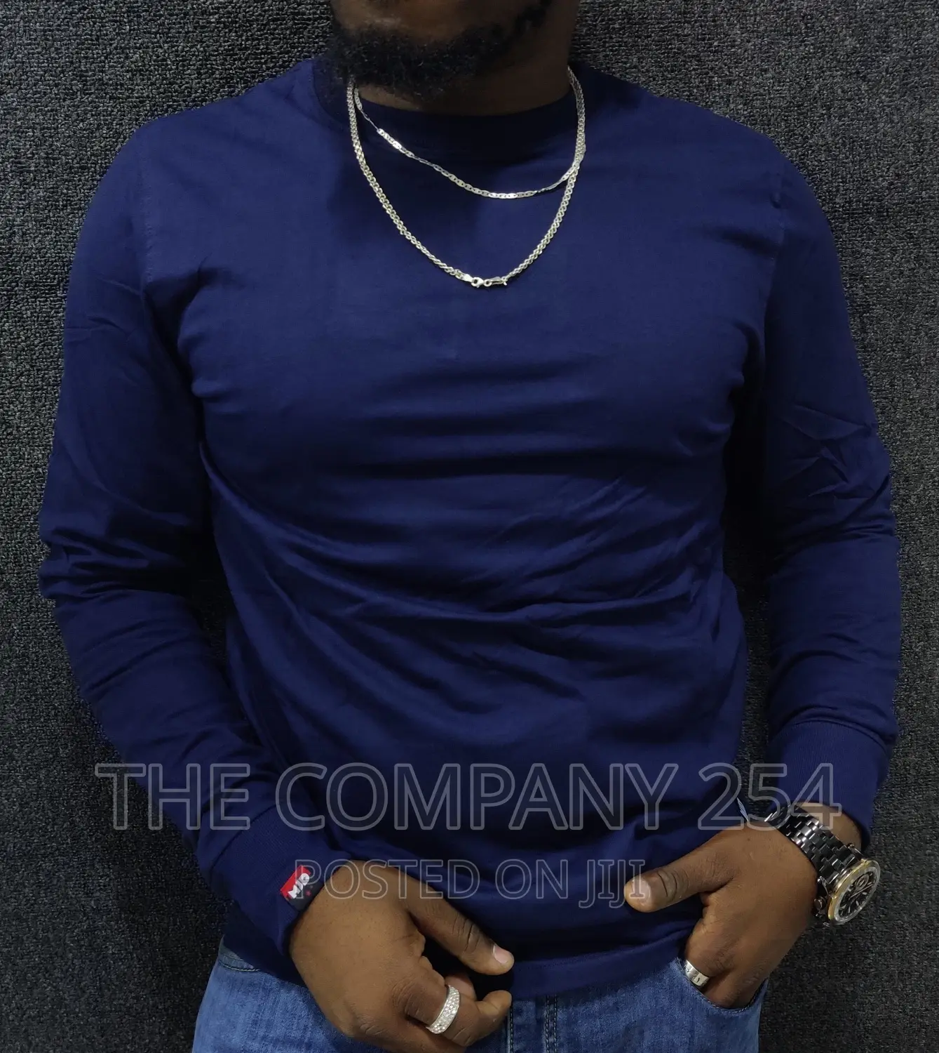 *Mjd Plain Long-Sleeved T-Shirts
