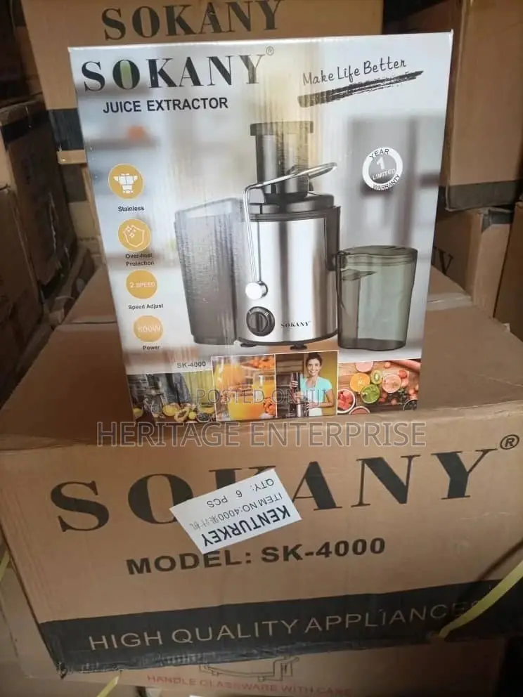 Juicer, Sokany Juicer Machine, Fruit Vegetable Extractor