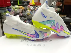 Crimson White Nike Air Zoom Football Cleats