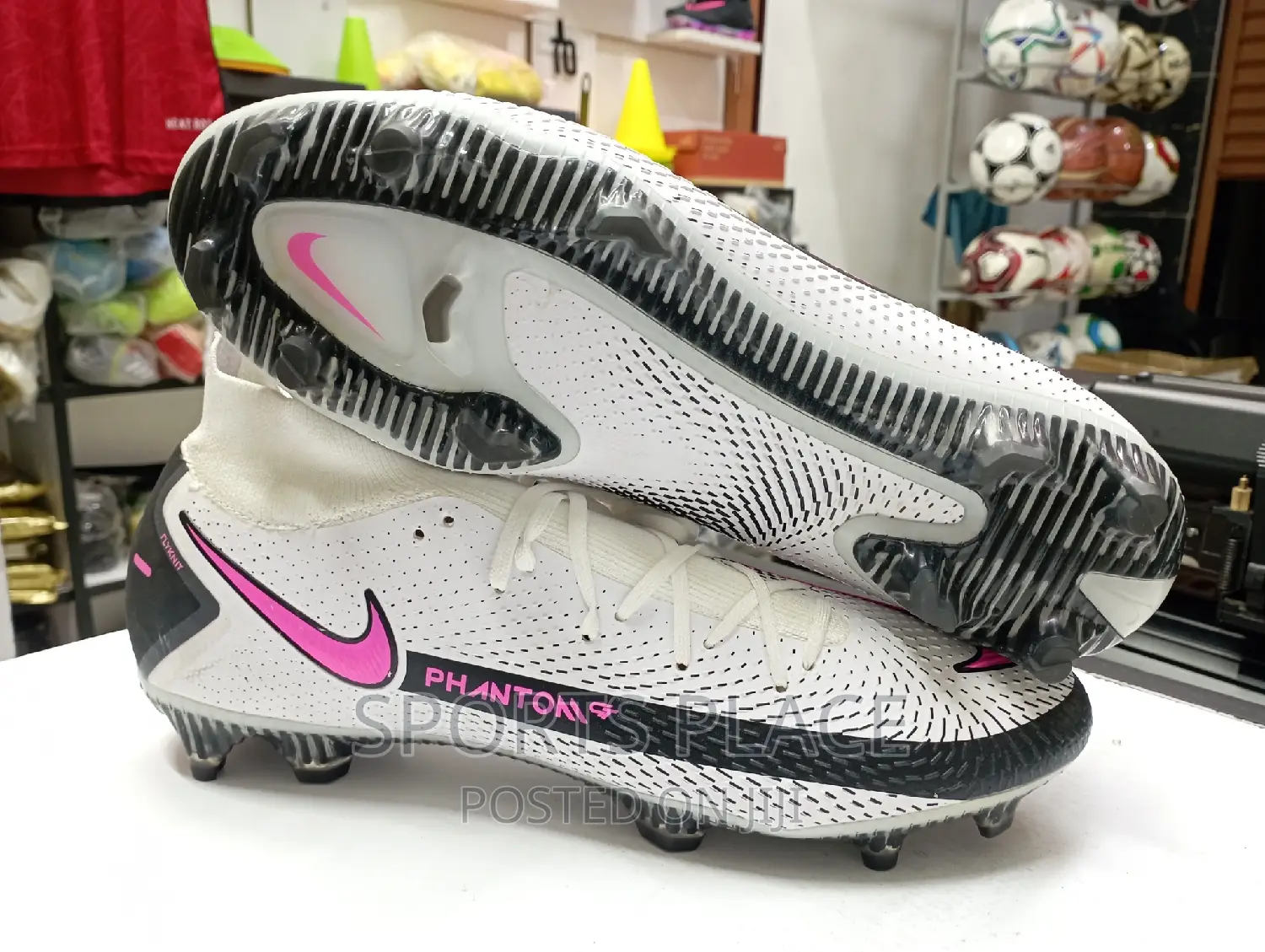 Nike Pink-White Phantom Football Boots