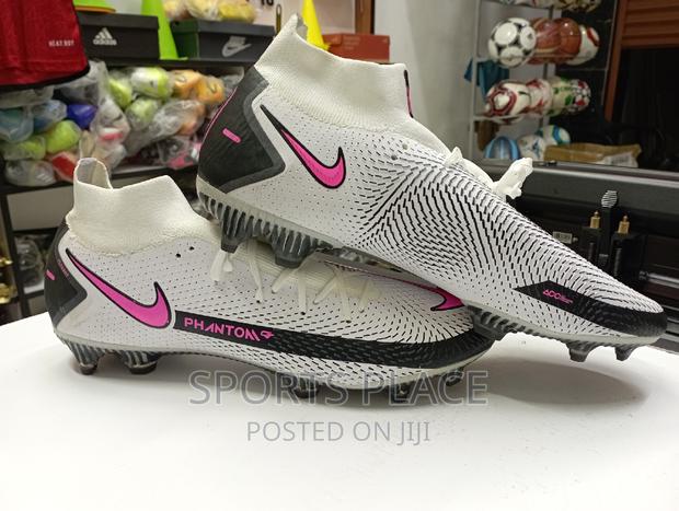 Nike Pink-White Phantom Football Boots - thumbnail 3