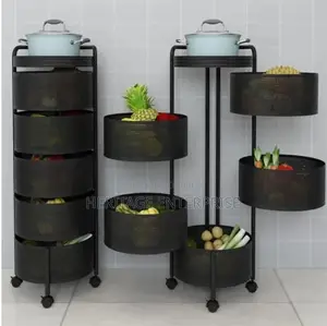 Fruits Rack/Kitchen Storage Rack With Wheels 5 Stairs.