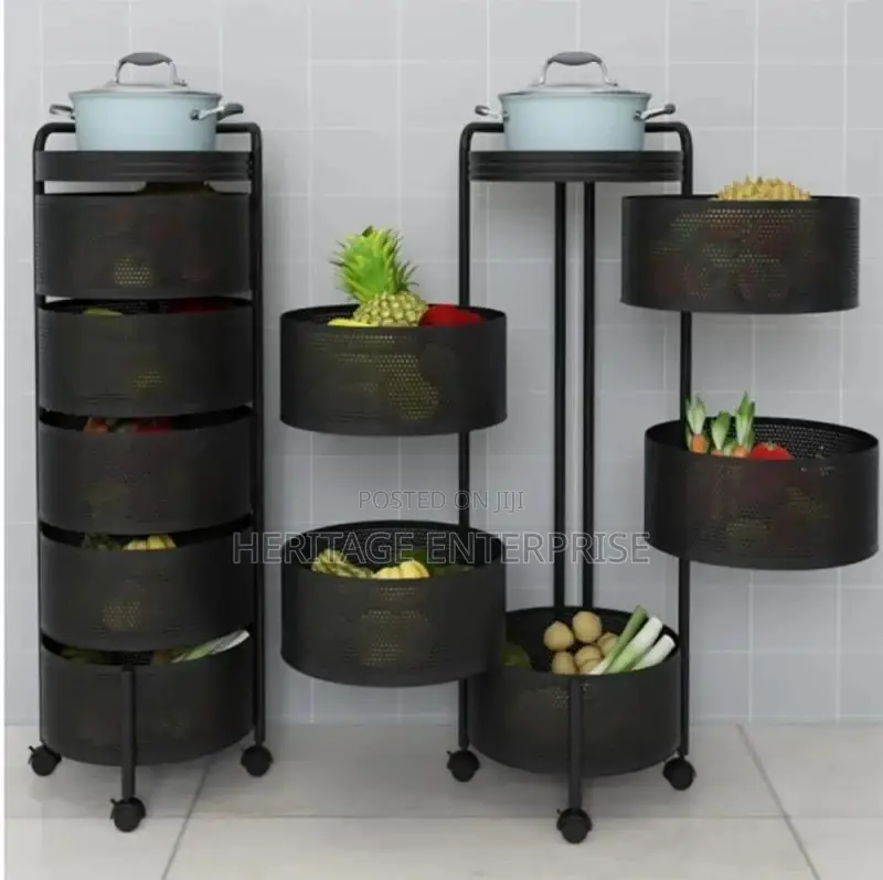 Fruits Rack/Kitchen Storage Rack With Wheels 5 Stairs.
