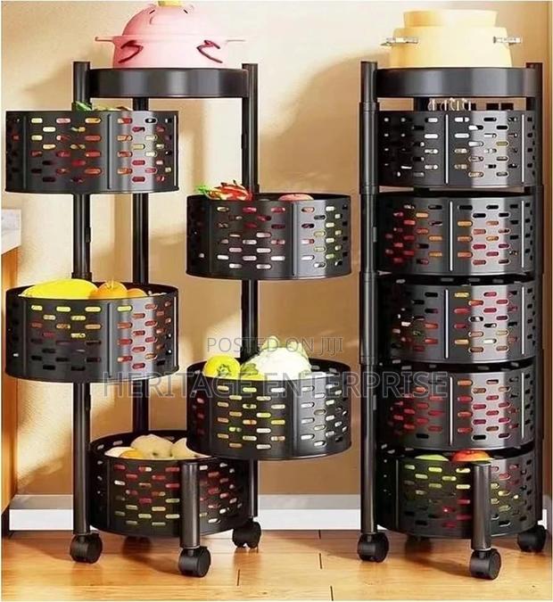 Fruits Rack/Kitchen Storage Rack With Wheels 5 Tier
